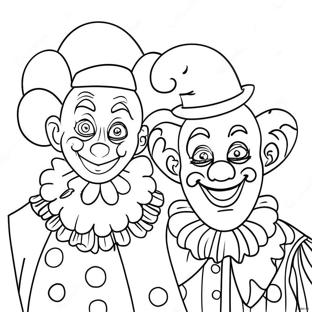 Whimsical Clowns In The Amazing Digital Circus Coloring Page 59567 49445