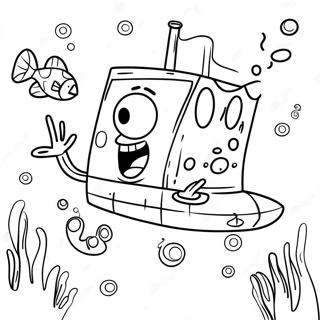 Spongebob Fyrkant Underwater Adventure Malarbild 10378-8518