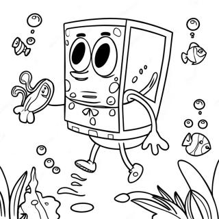 Spongebob Fyrkant Underwater Adventure Malarbild 10378-8519