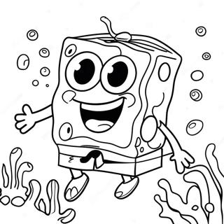 Spongebob Fyrkant Underwater Adventure Malarbild 10378-8520