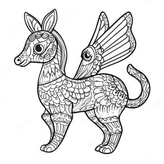 Alebrije Malarbild 10427-8553