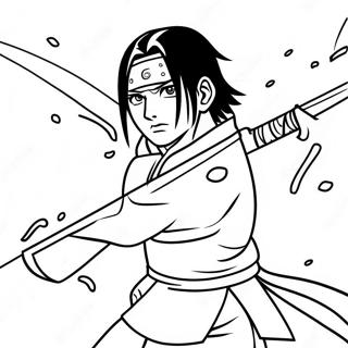 Itachi Uchiha I Strid Malarbild 10438-8567