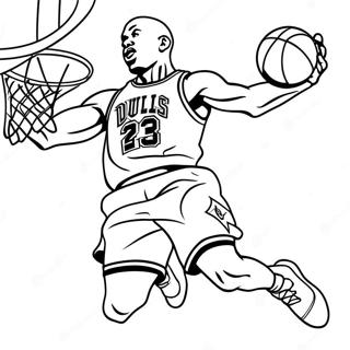 Michael Jordan Dunkar Farglaggningssida 10448-8576