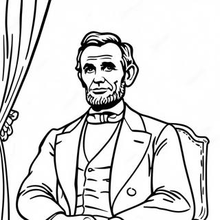 Abraham Lincoln Malarbild 10757-8819