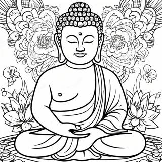 Fridfull Buddha Meditation Farglaggningssida 11238-9216