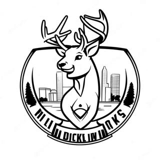 Milwaukee Bucks Logotyp Farglaggningssida 11247-9220