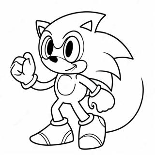 Sonic Som En Spooky Spoke Malarbild 11408-9349