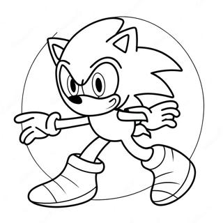 Sonic Som En Spooky Spoke Malarbild 11408-9351