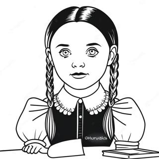 Wednesday Addams Malarbild 11447-9380