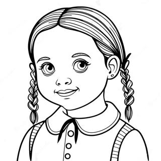 Skrammande Wednesday Addams Malarbild 11448-9384