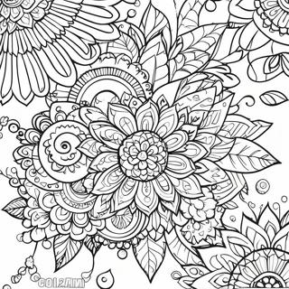 Vibrant Gelpen Mandala Malarbild 11458-9389