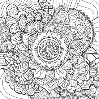 Vibrant Gelpen Mandala Malarbild 11458-9391