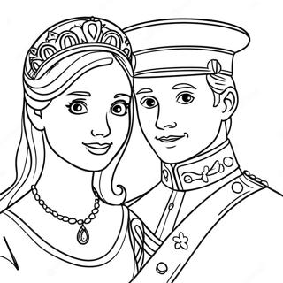 Kunglig Prins Och Prinsessa Malarbild 11658-9552