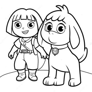 Dora Och Boots Målarbilder