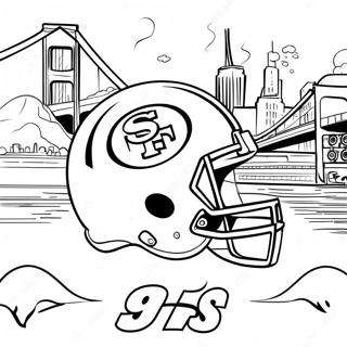 San Francisco 49ers Logotyp Malarbild 11867-9715