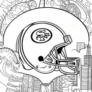 San Francisco 49ers Logotyp Malarbild 11867-9716