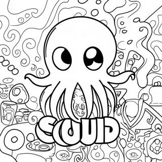 Squid Game Logotyp Malarbild 11917-9756