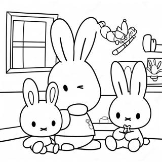 Miffy Med Vanner Malarbild 11928-9765