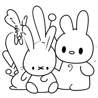 Miffy Med Vanner Malarbild 11928-9766