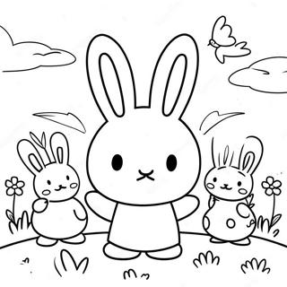 Miffy Med Vanner Malarbild 11928-9768