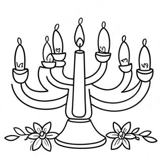 Bedarande Menorah Farglaggningssida 11988-9813