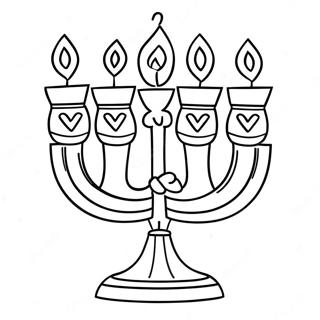 Bedarande Menorah Farglaggningssida 11988-9815