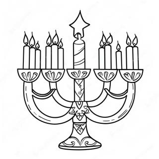 Bedarande Menorah Farglaggningssida 11988-9816