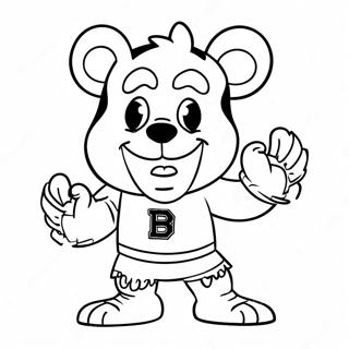 Glad Bruins Maskot Farglaggningssida 12008-9832