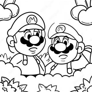 Mario Och Luigi Aventyr Farglaggningssida 12098-9901