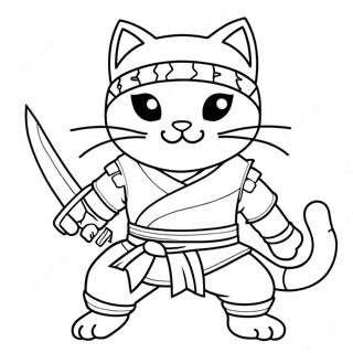 Katt Ninja Malarbild 12197-9978