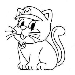 Aventyrlig Katt Mario Malarbild 12258-10031