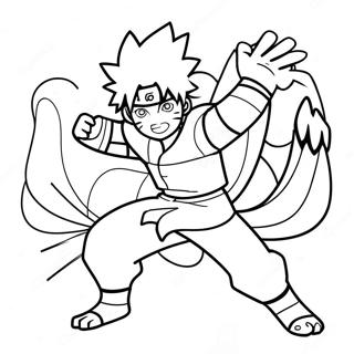 Naruto Nio Svansar Malarbild 12267-10034