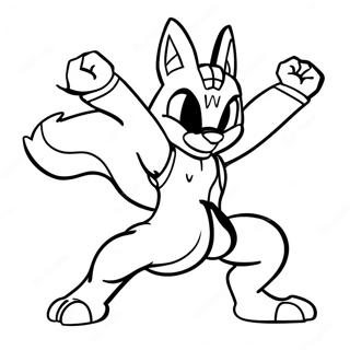 Lucario I Stridsstallning Malarbok 12368-10118