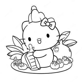 Hello Kitty Thanksgiving Malarbild 12447-10354