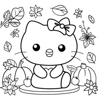 Hello Kitty Thanksgiving Malarbild 12447-10356