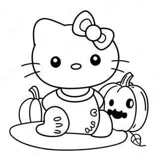 Hello Kitty Med Pumpa Malarbild 12448-10359