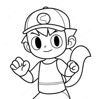 Ash Ketchum Pokemon Malarbild 12637-10513