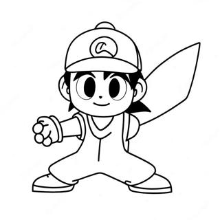 Ash Ketchum Pokemon Malarbild 12637-10516