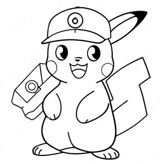 Ash Med Pikachu Malarbild 12638-10517