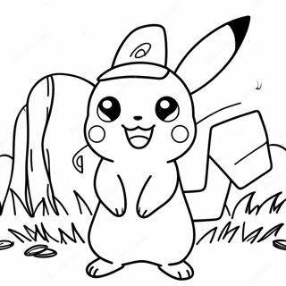 Ash Med Pikachu Malarbild 12638-10520