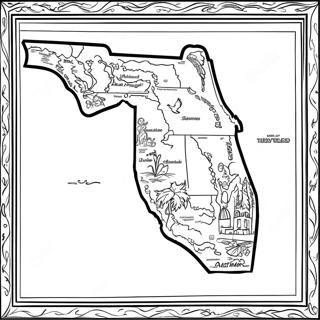 Farglaggningssida For Florida State Karta 12857-10687