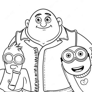 Gru Med Minions Farglaggningssida 12948-10764