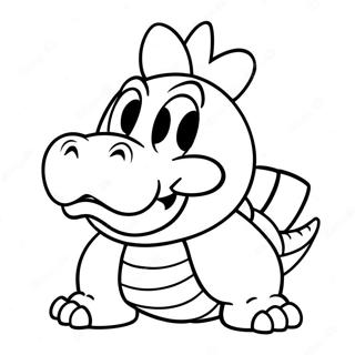 Bowser Jr I En Busig Pose Malarbild 13268-11020