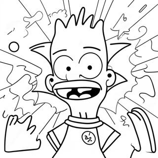 Trippy Bart Simpson Malarbild 13437-11152