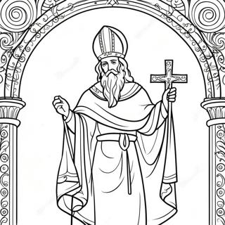 St Patrick Religios Malarbild 13678-11335