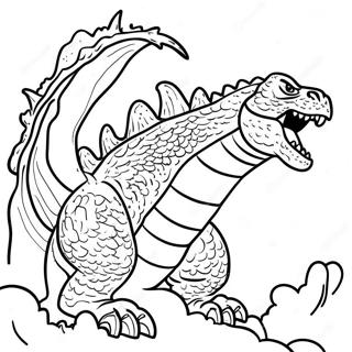 Godzilla Som Ryter Vilt Malarbok 13959-11562