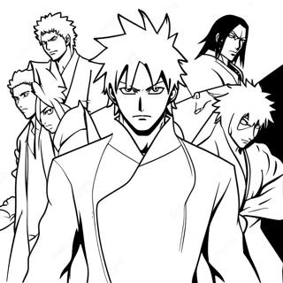 Bleach Anime Karaktarer Malarbild 14118-11696