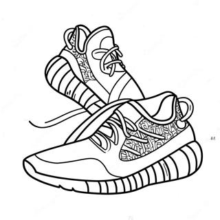 Yeezy Sneakers Design Malarbild 14200-11755