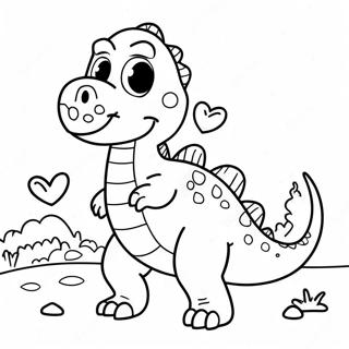 Dinosaur Valentine Malarbild 14219-11766