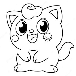 Sot Jigglypuff Som Sjunger Malarbild 14480-11979